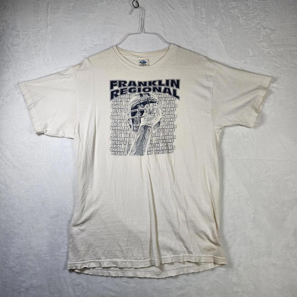 Thrashed Vtg Franklin Regional Football Tee XL Made in USA Global Single‎ Stitch